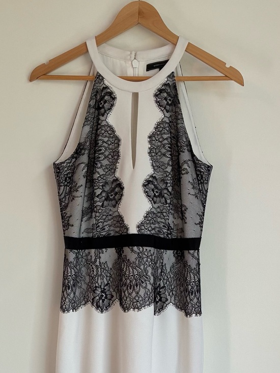BCBGMaxAzria Dresses & Skirts - NWT BCBGMaxAzria Georgianna Lace Bicolour Halter Maxi Gown 4
